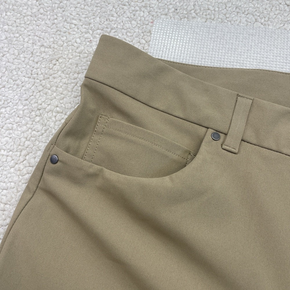 VRST Pants Mens 35x32 Tan Limitless Slim Fit 5-Pocket Performance Chino Trouser - Picture 6 of 11